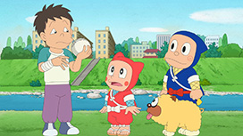 傘まわしで福を呼ぶでござるの巻